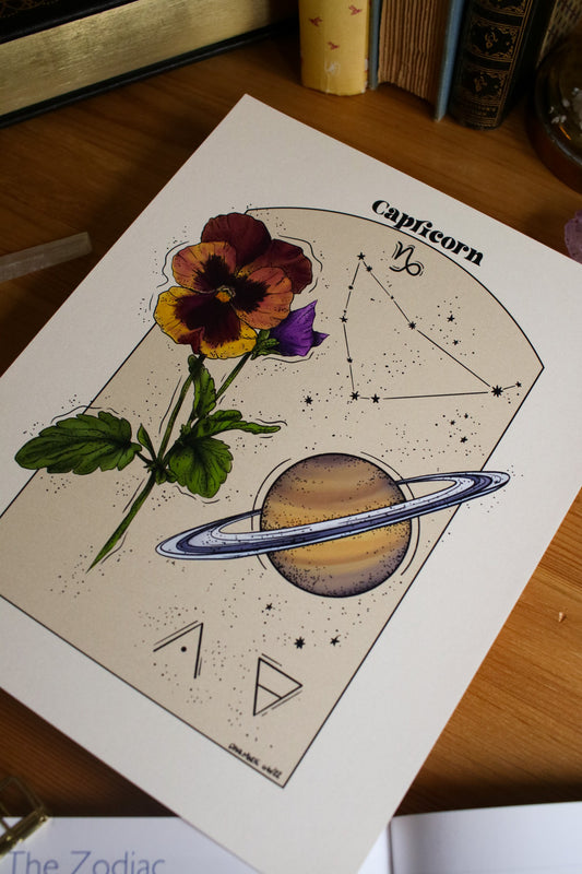 Capricorn - Astrology Infographic