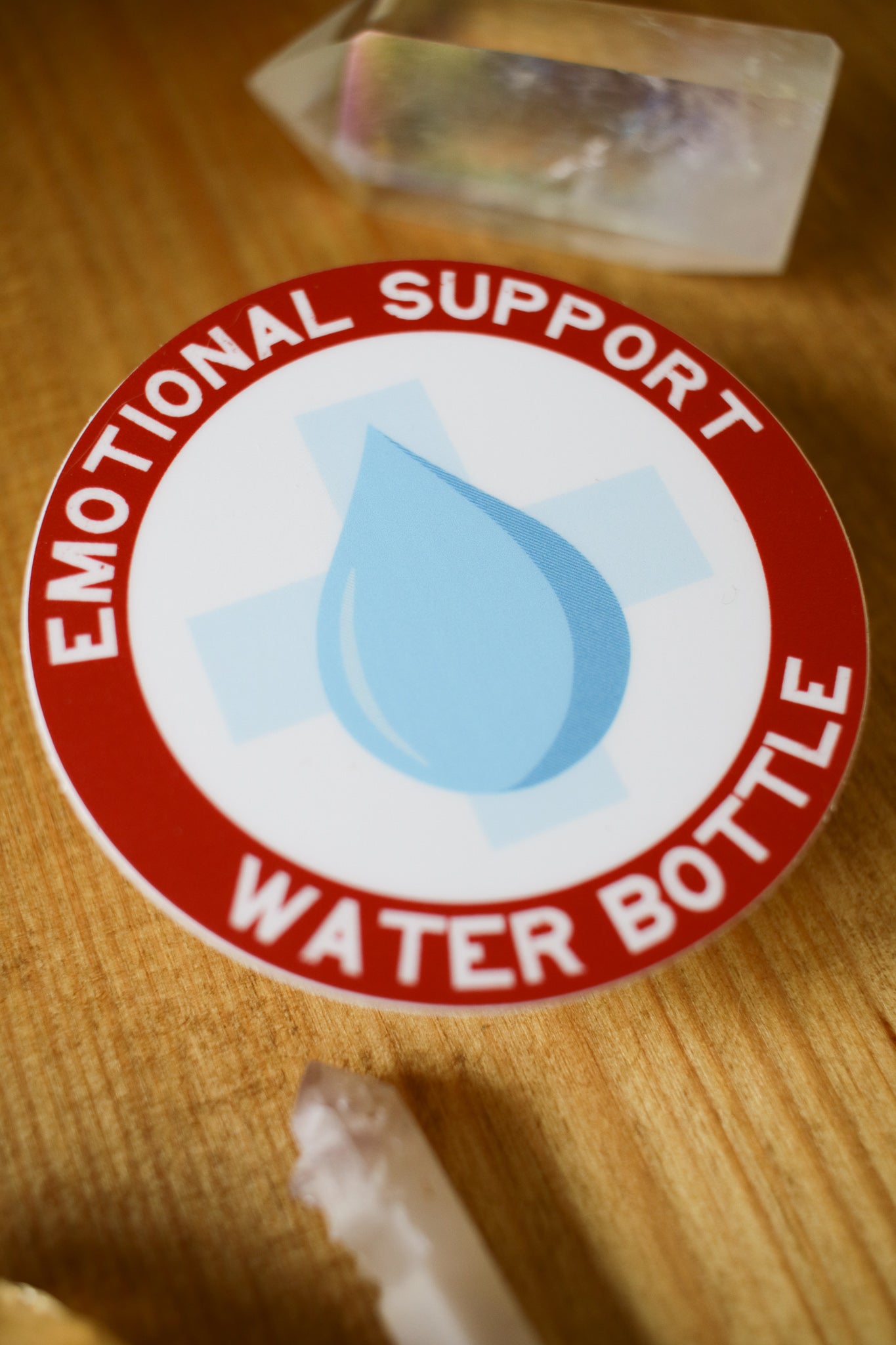 Emotional Support Water Bottle - Sticker