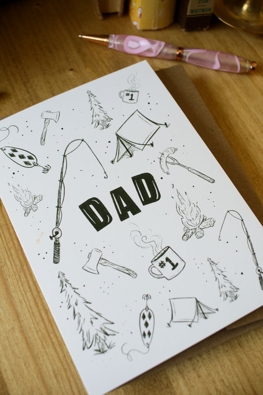 DAD Fathers Day Collage - Greeting Card