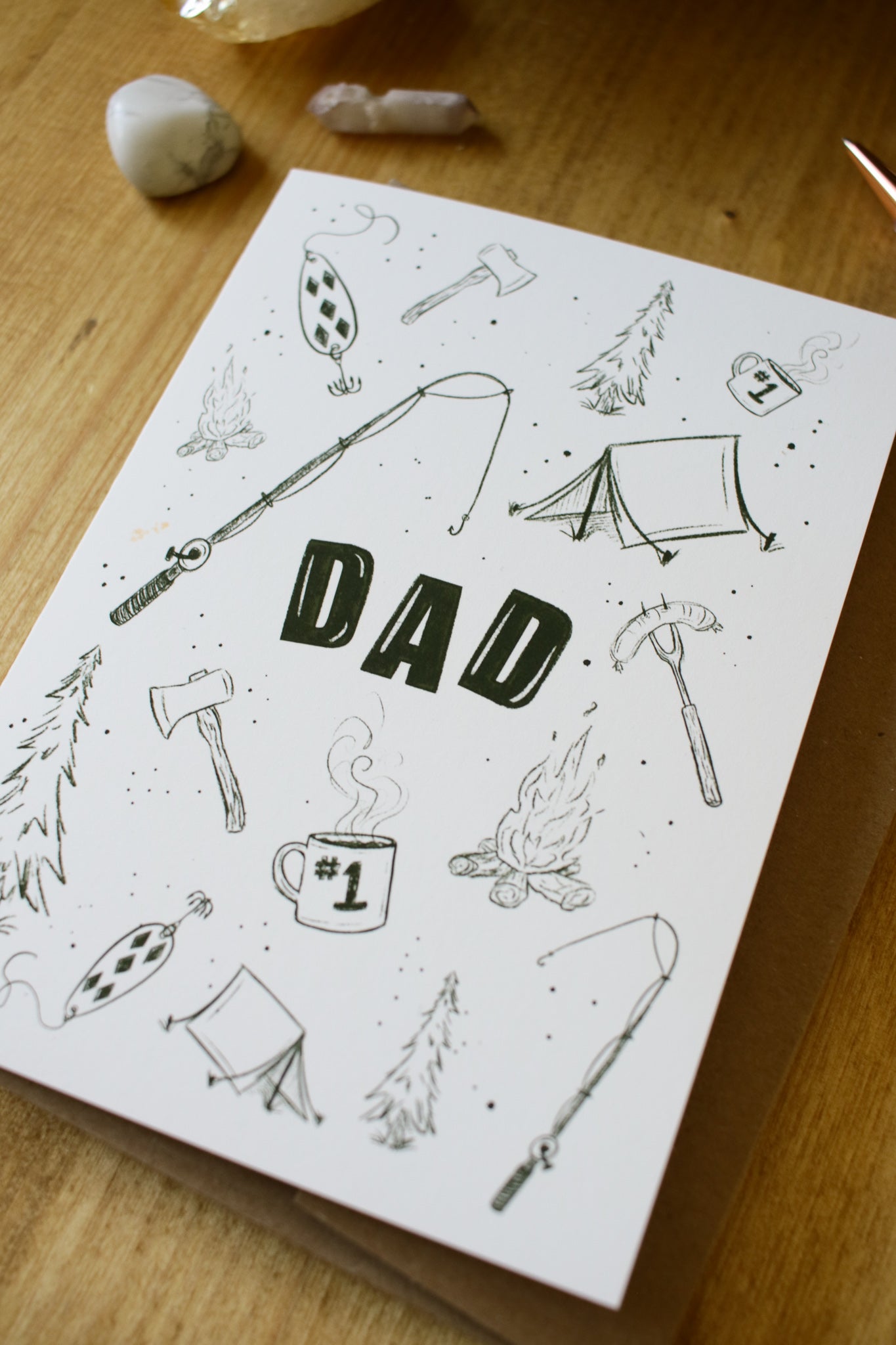 DAD Fathers Day Collage - Greeting Card