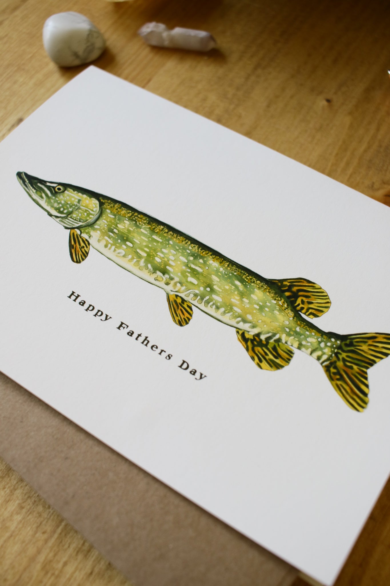 Happy Fathers Day Jackfish - Greeting Card