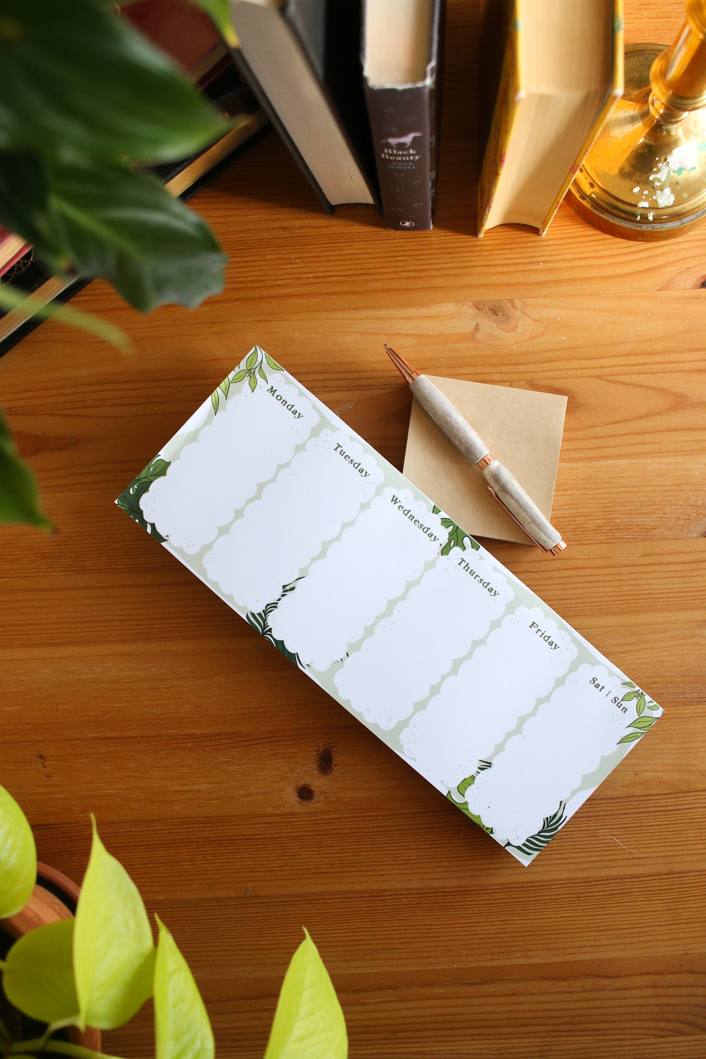 Tropical Weekly Notepad Planner