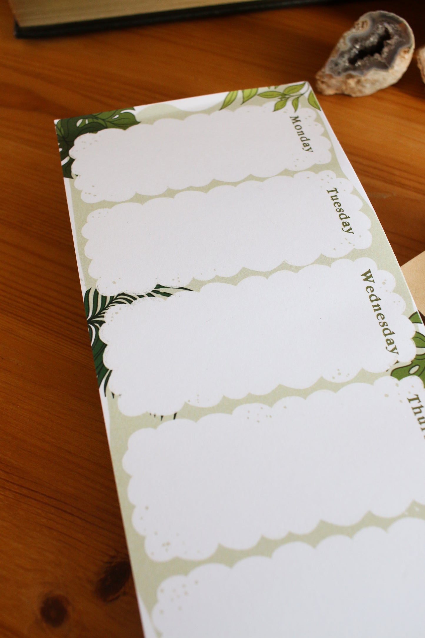 Tropical Weekly Notepad Planner