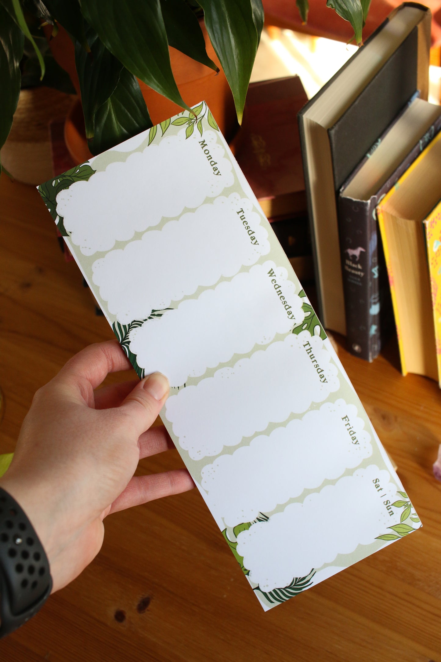Tropical Weekly Notepad Planner
