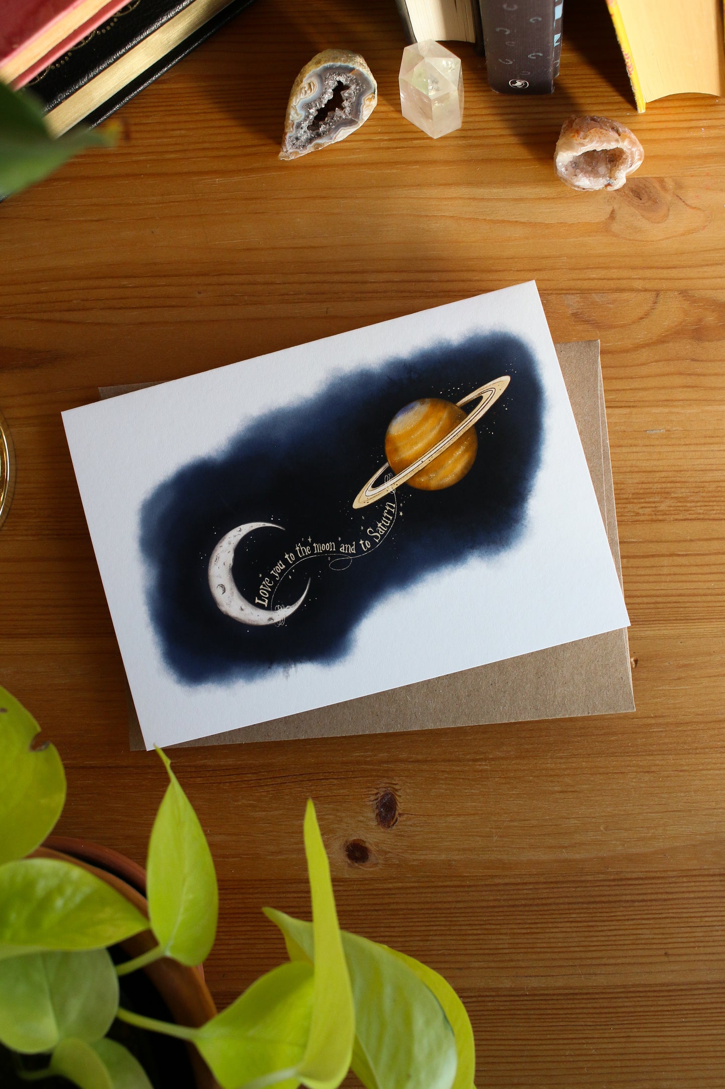 Love You to the Moon and Saturn - Greeting Card