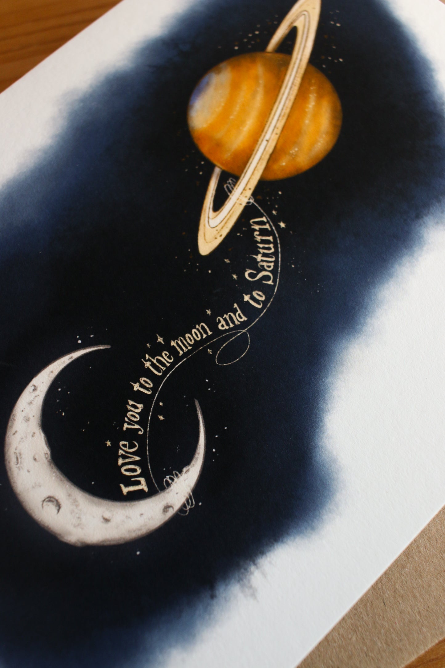 Love You to the Moon and Saturn - Greeting Card