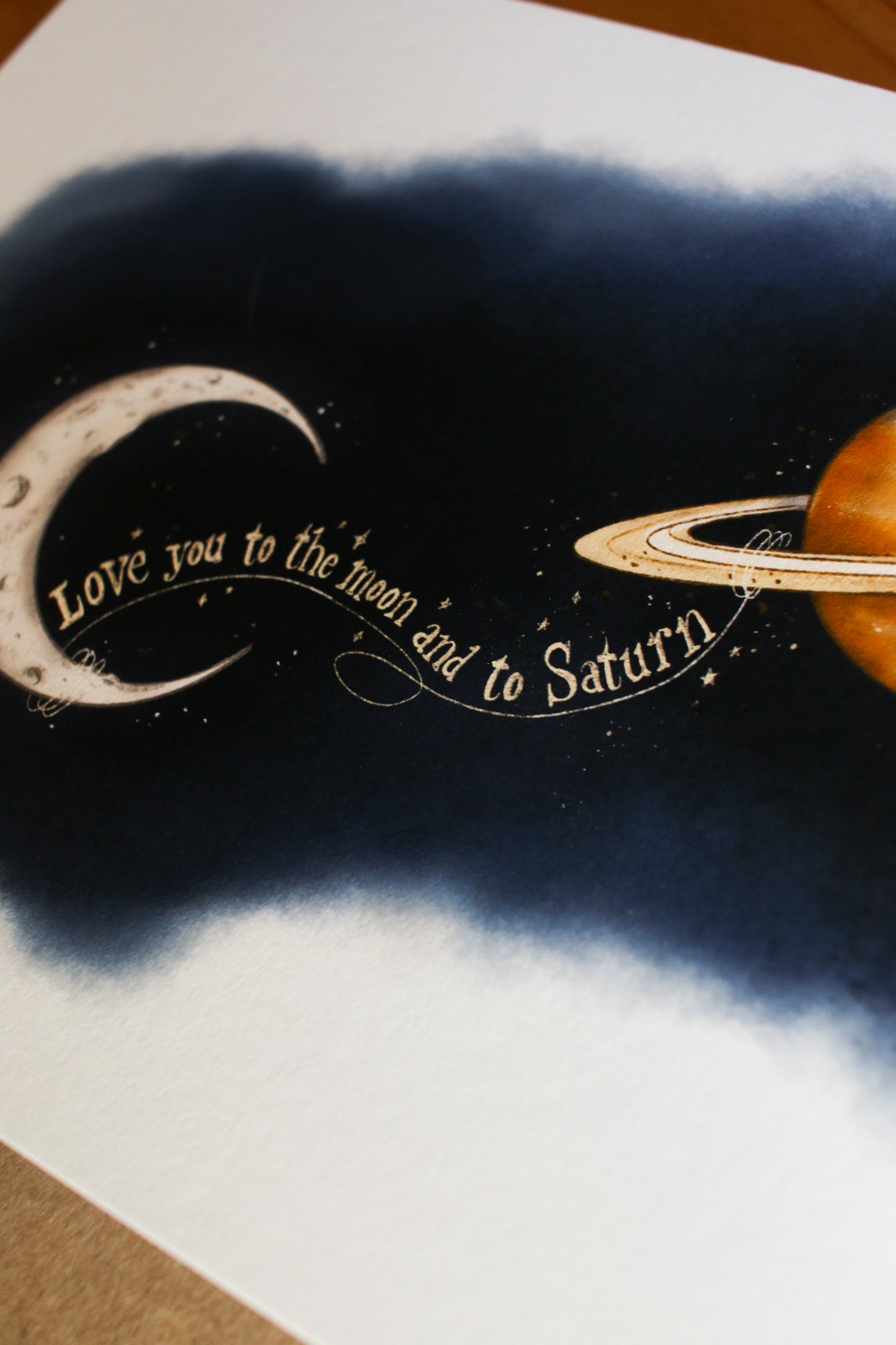 Love You to the Moon and Saturn - Greeting Card