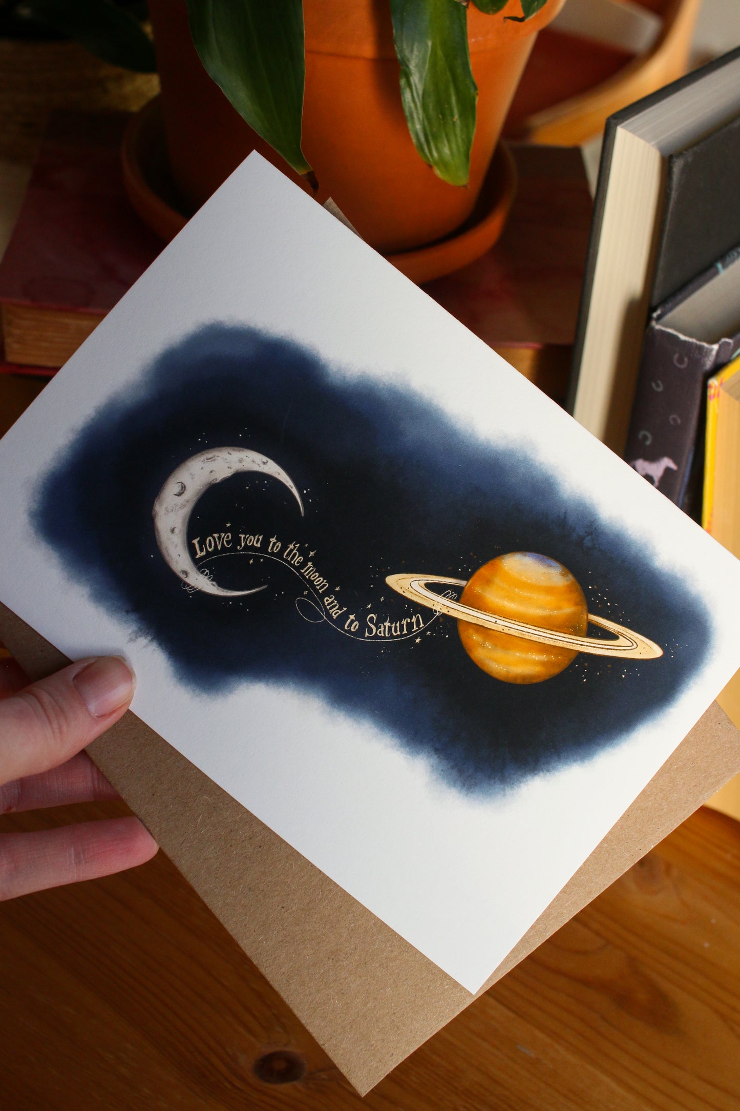 Love You to the Moon and Saturn - Greeting Card