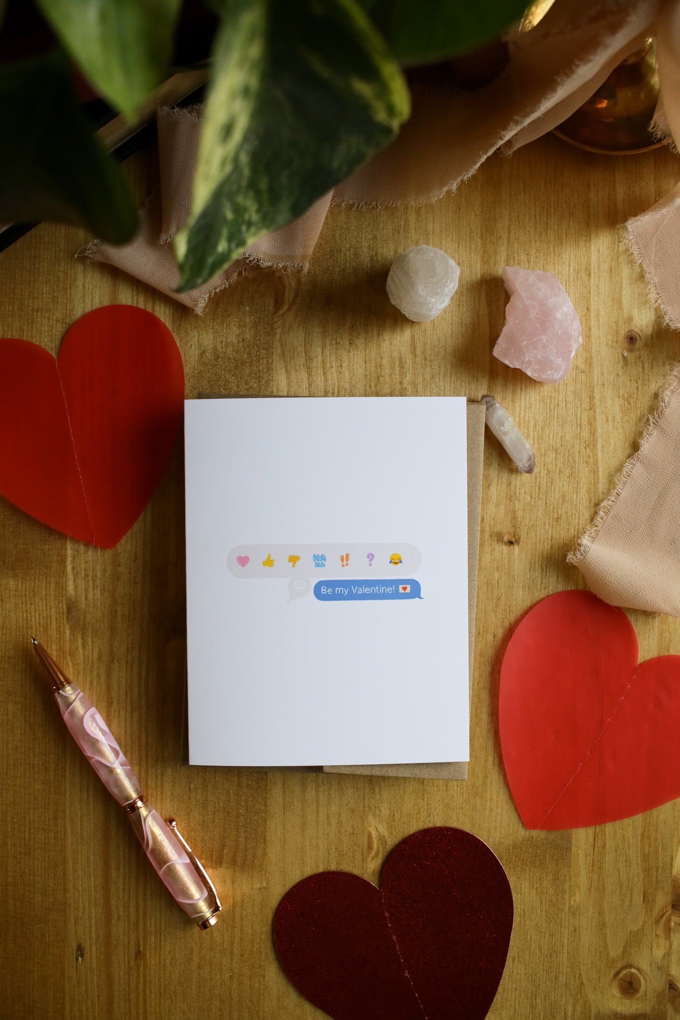 Be My Valentine <3 - SMALL Valentines Card