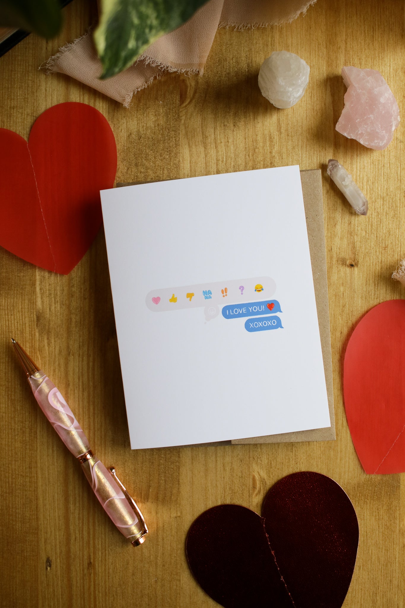 I Love You XOXO - SMALL Valentines Card