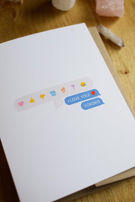 I Love You XOXO - SMALL Valentines Card