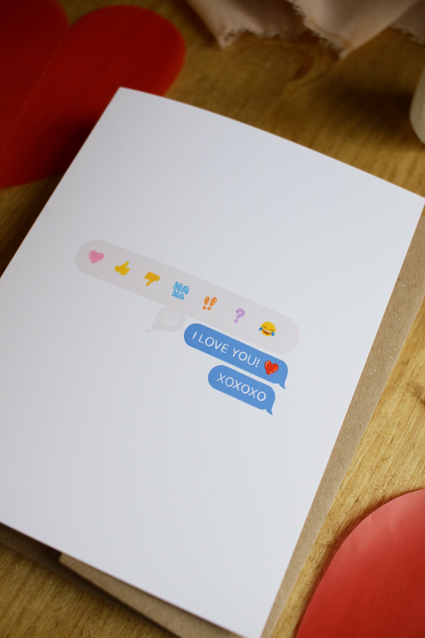 I Love You XOXO - SMALL Valentines Card