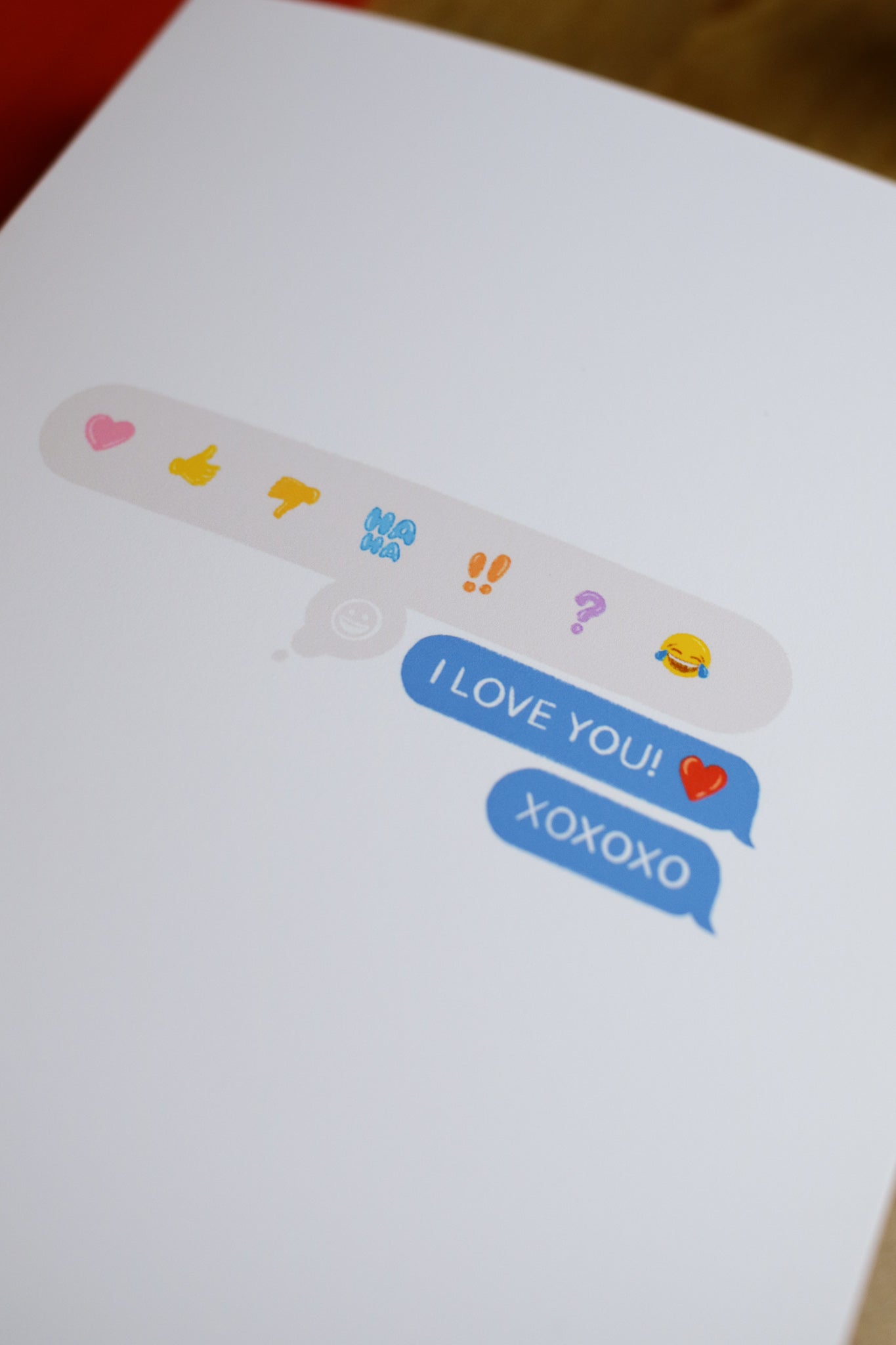 I Love You XOXO - SMALL Valentines Card