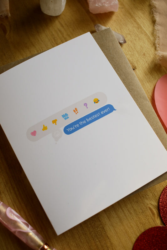 You're the Bestest Ever - SMALL Valentines Card