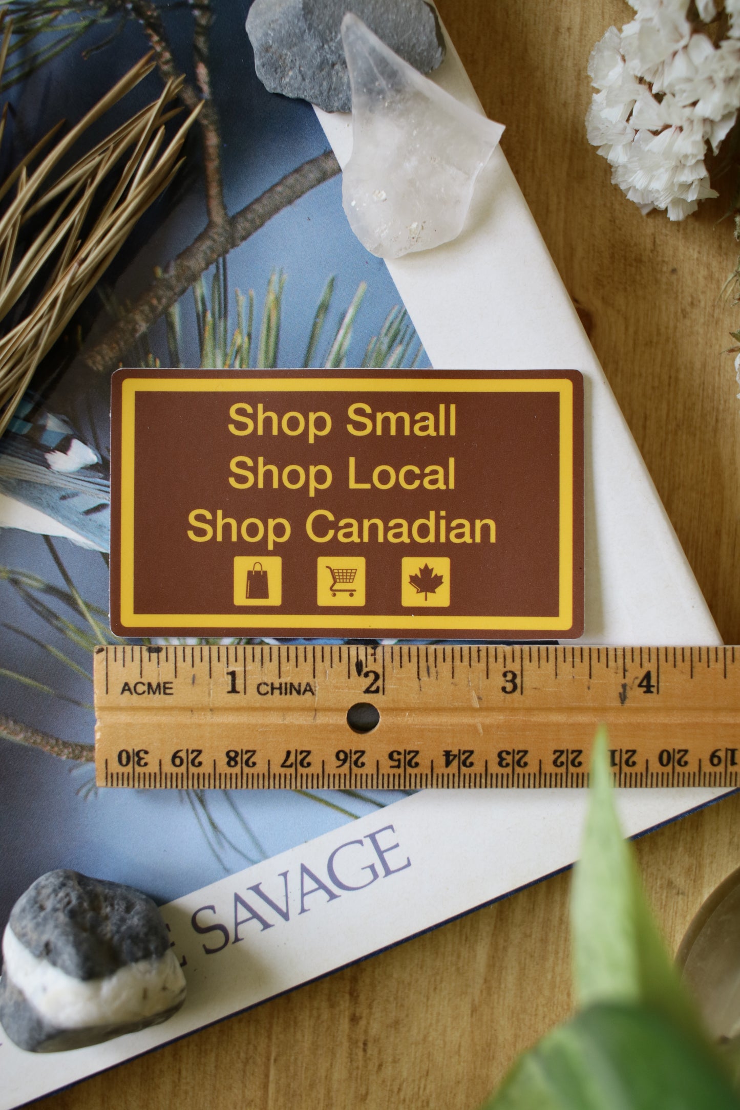 Shop Small, Shop Local, Shop Canadian - Sticker