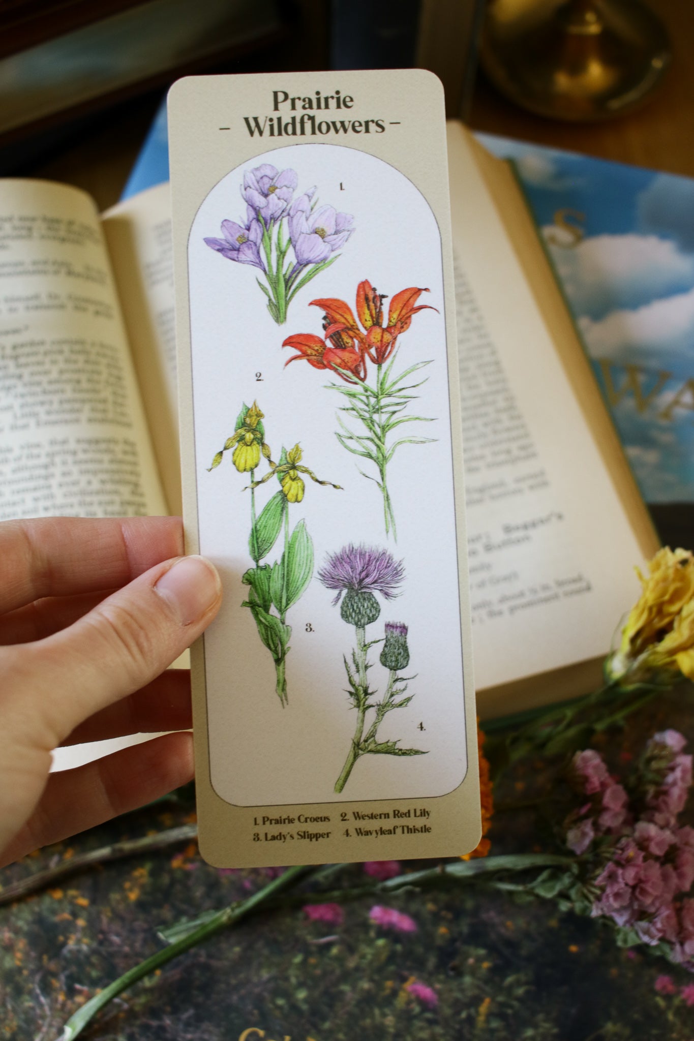 Prairie Wildflower Bookmark- Double Sided