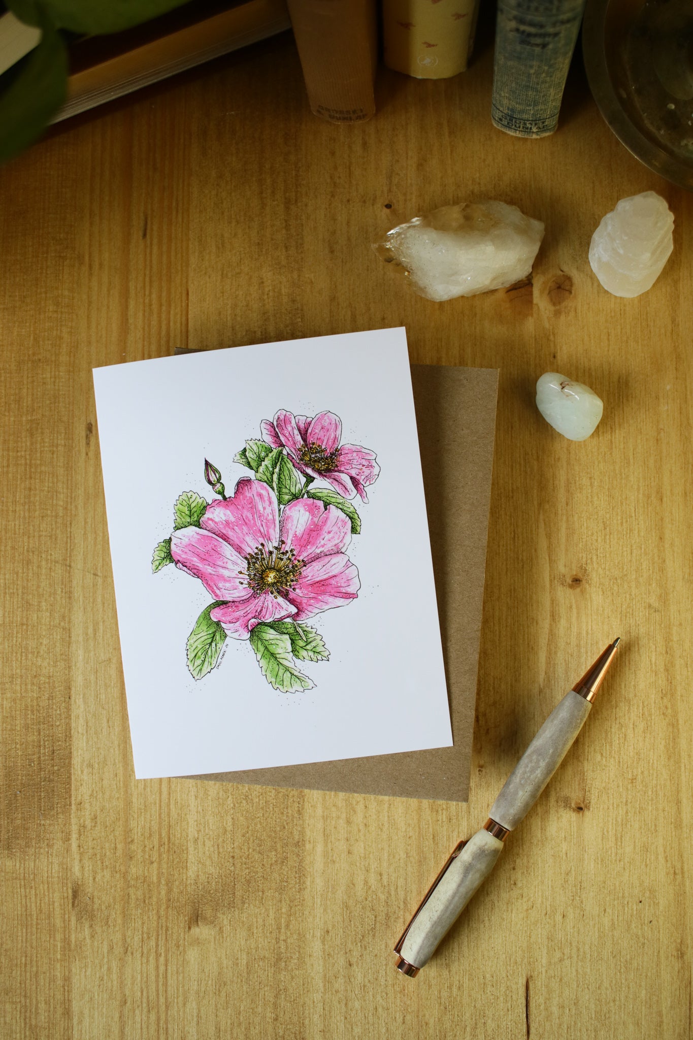 Woods Rose - SMALL Greeting Card