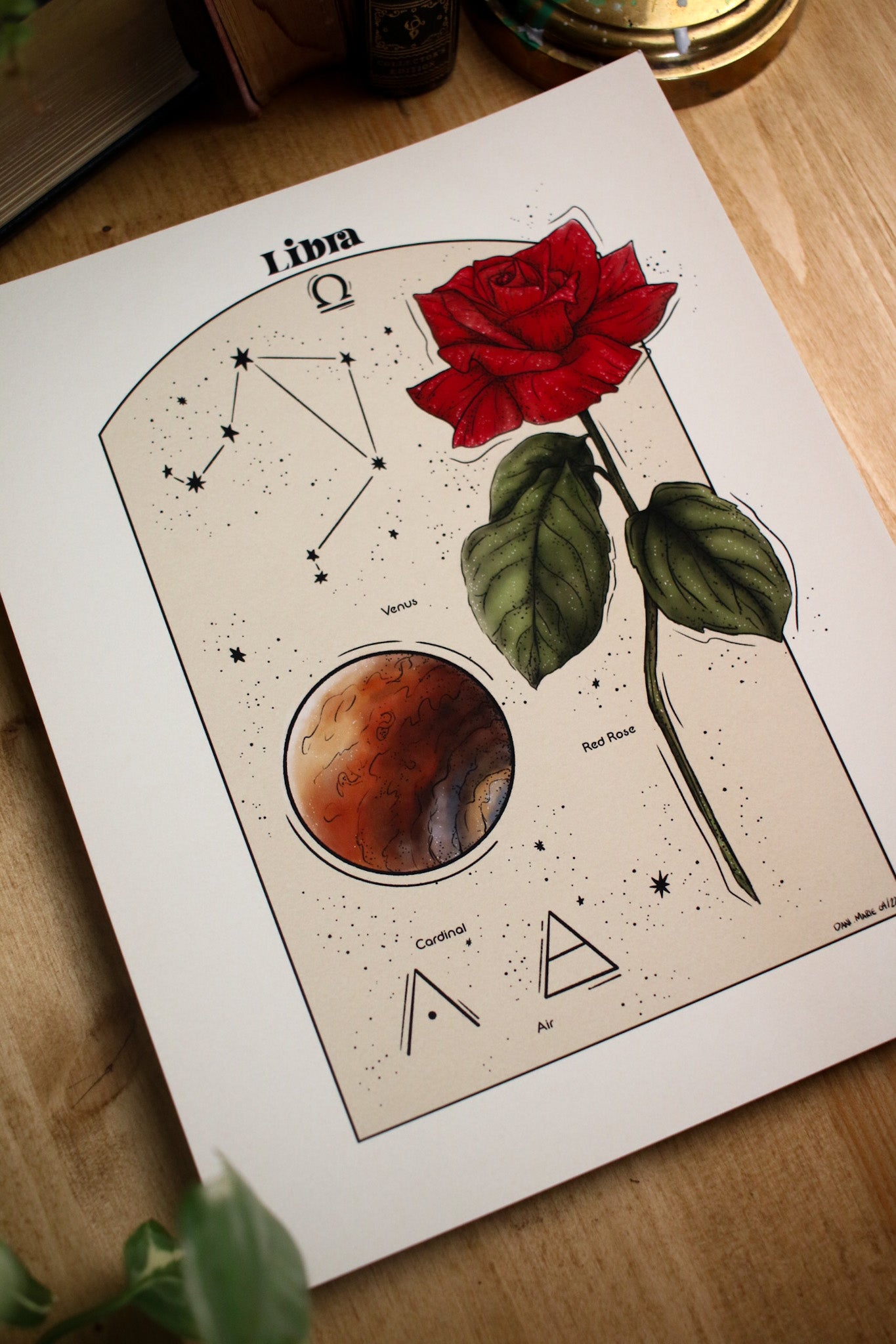 SECONDS - Libra Astrology Print 8x10 Print