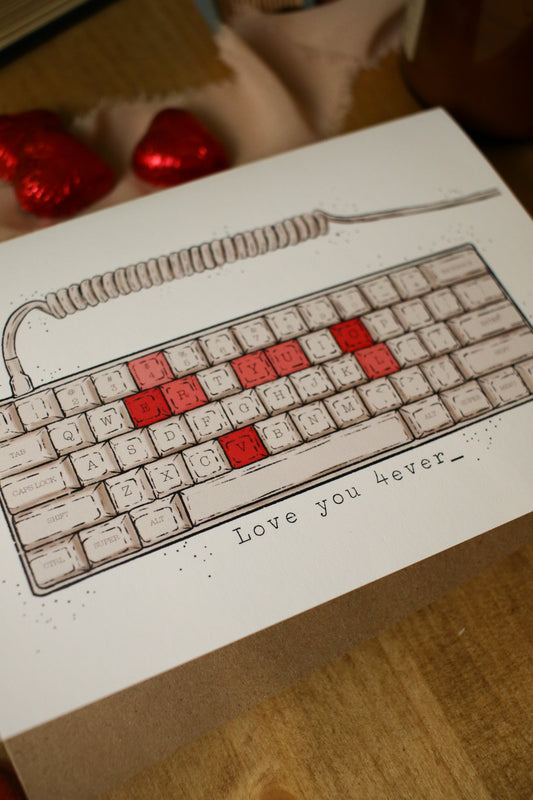 Love You 4ever - Greeting Card