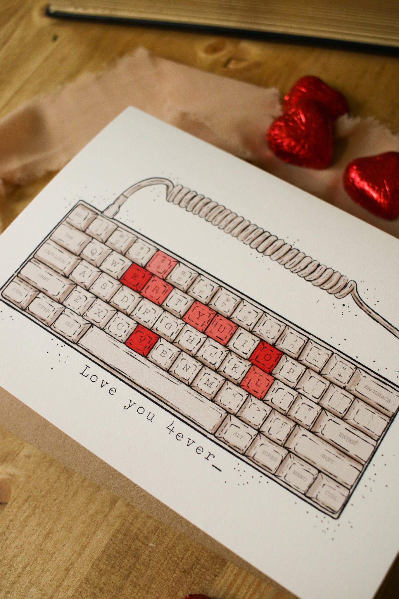 Love You 4ever - Greeting Card