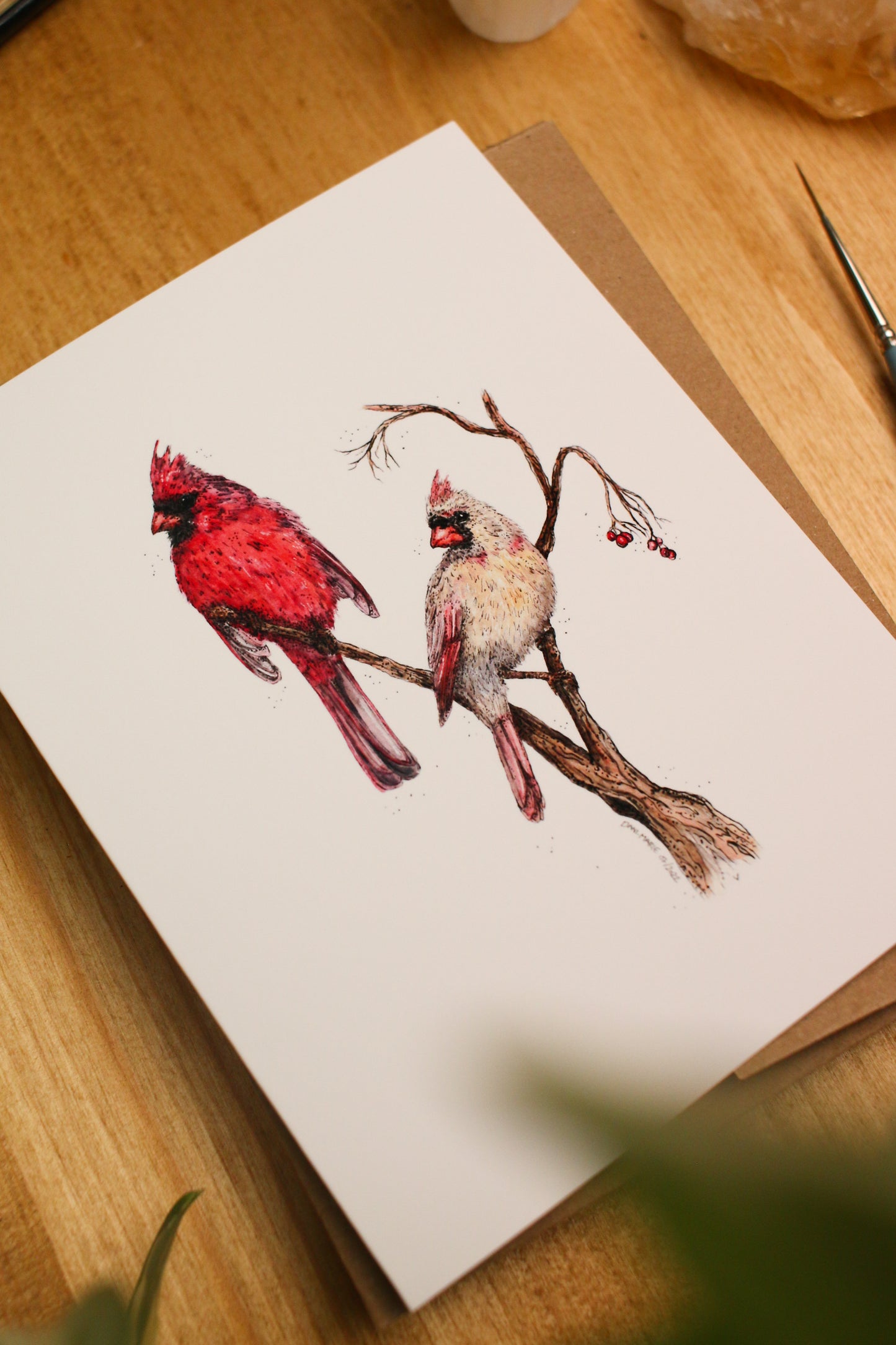 Cardinals - SMALL Greeting Card
