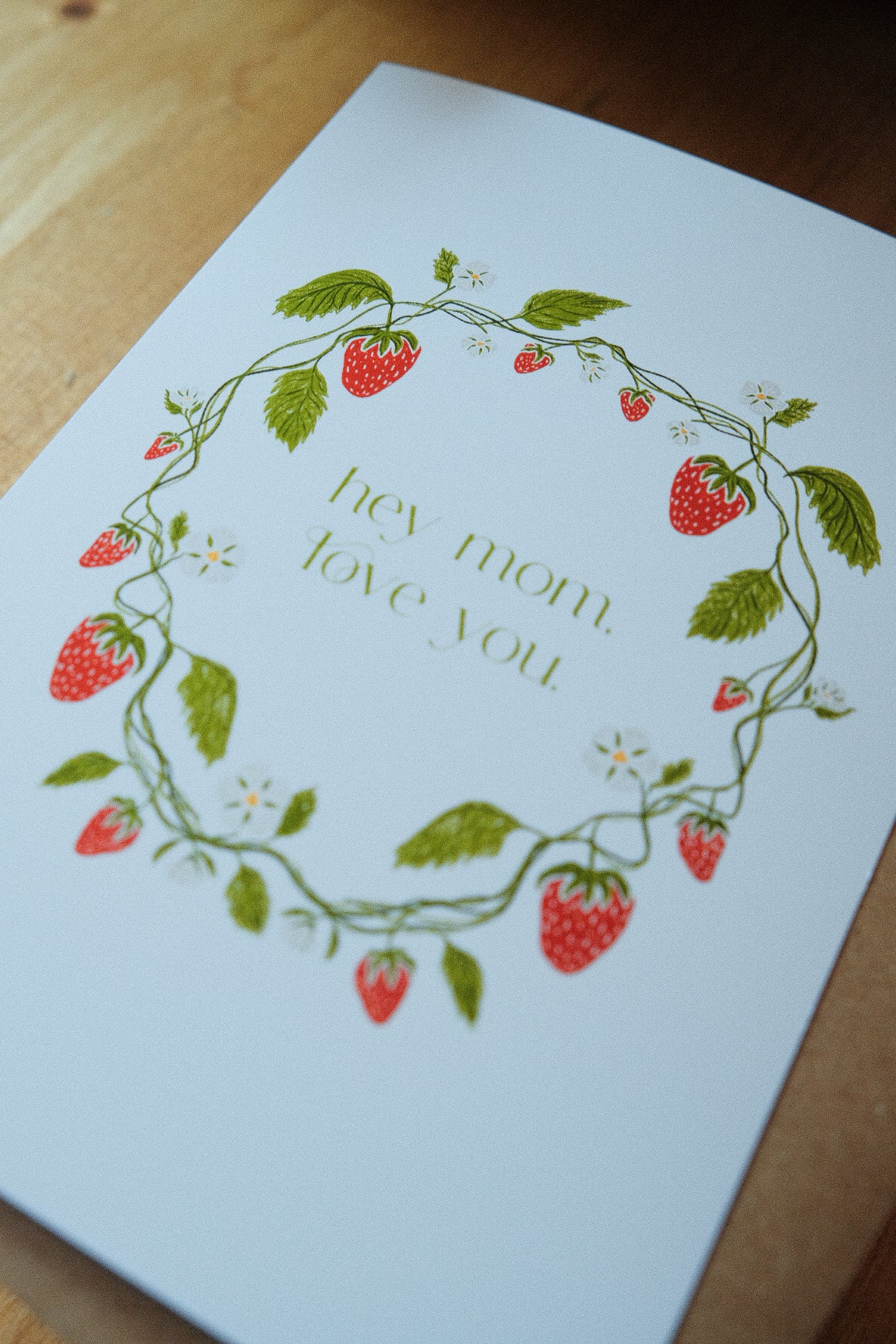 Hey Mom, love you - Mothers Day - Greeting Card