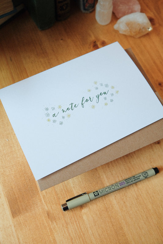 A Note for You - Greeting Card