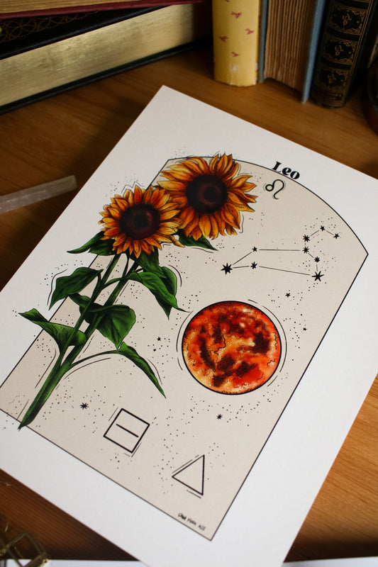 Leo - Astrology Infographic