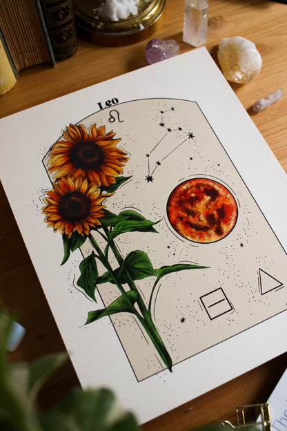 Leo - Astrology Infographic