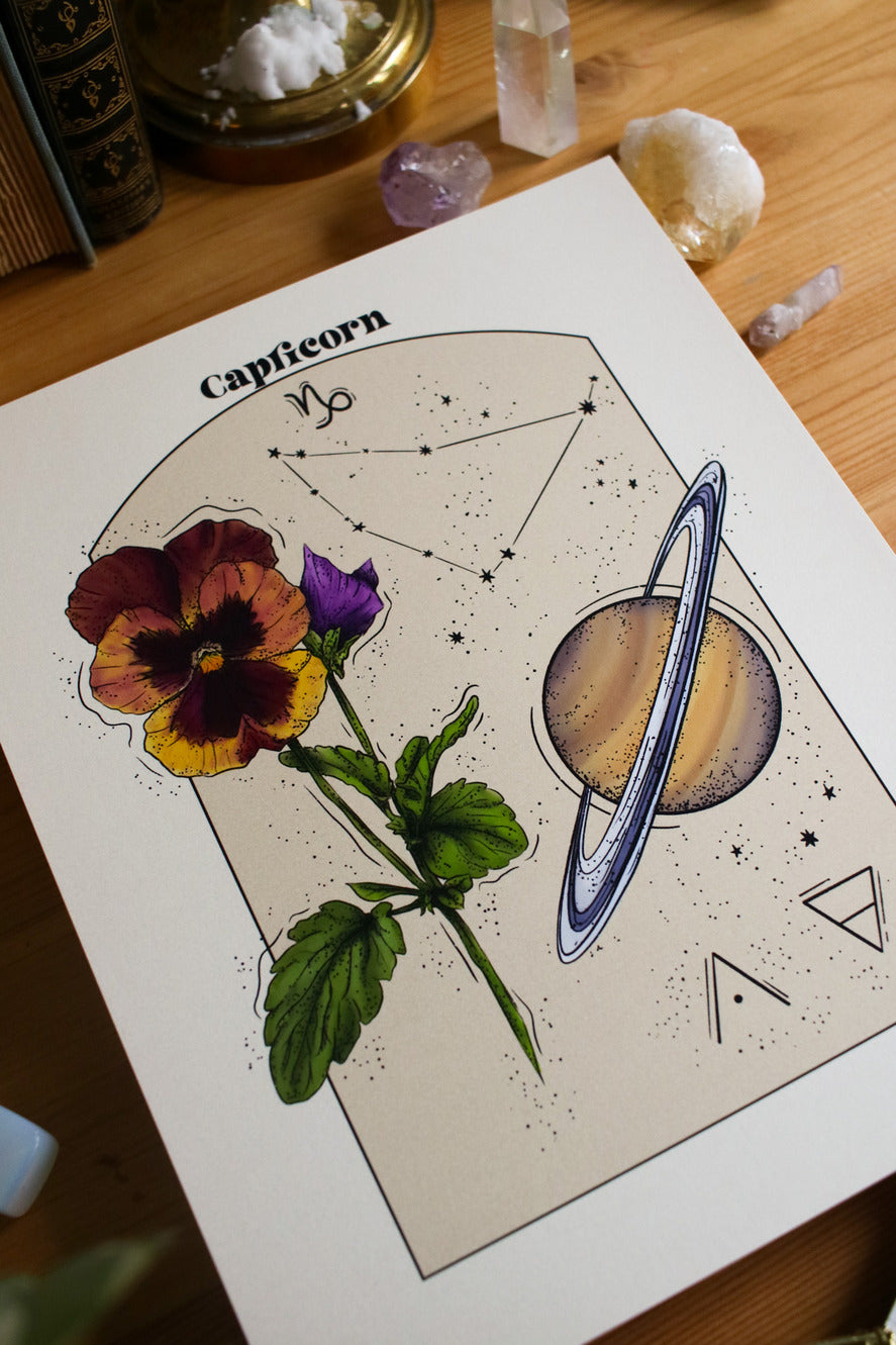 Capricorn - Astrology Infographic
