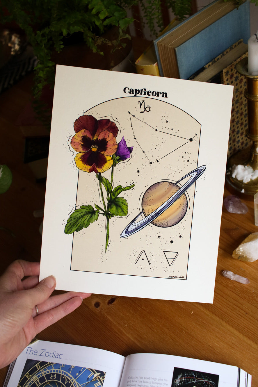Capricorn - Astrology Infographic
