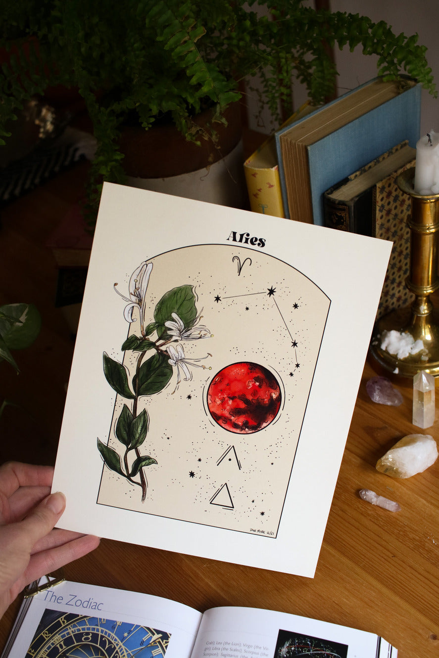 Aries - Astrology Infographic