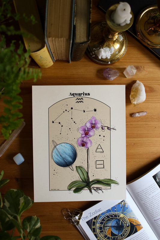 Aquarius - Astrology Infographic