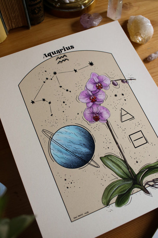 Aquarius - Astrology Infographic