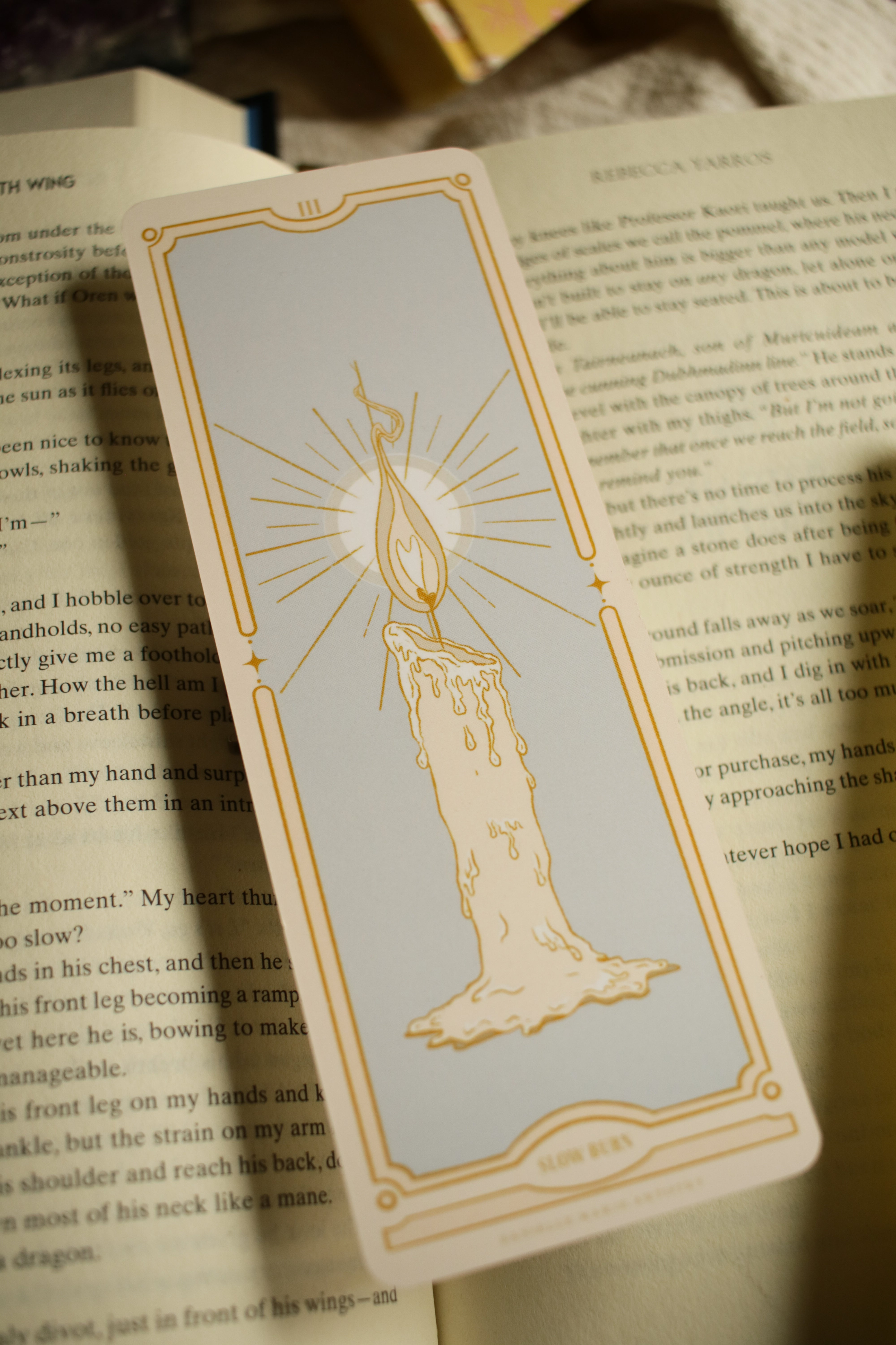 Slow Burn - Book Trope Bookmark