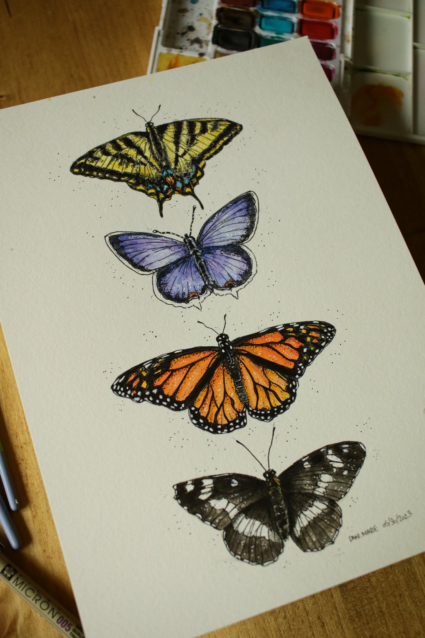 Butterflies - Original Watercolour Painting