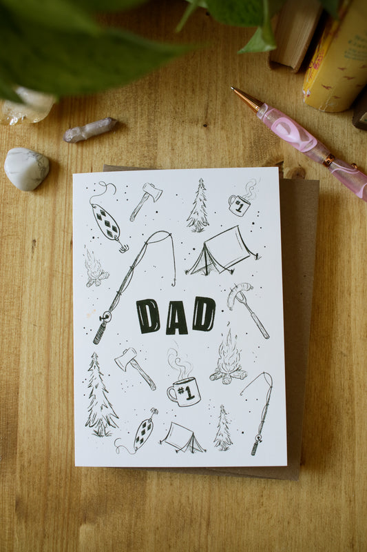 DAD Fathers Day Collage - Greeting Card