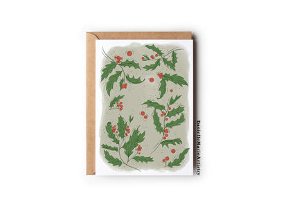 Christmas Greenery 5 Pack - Greeting Cards