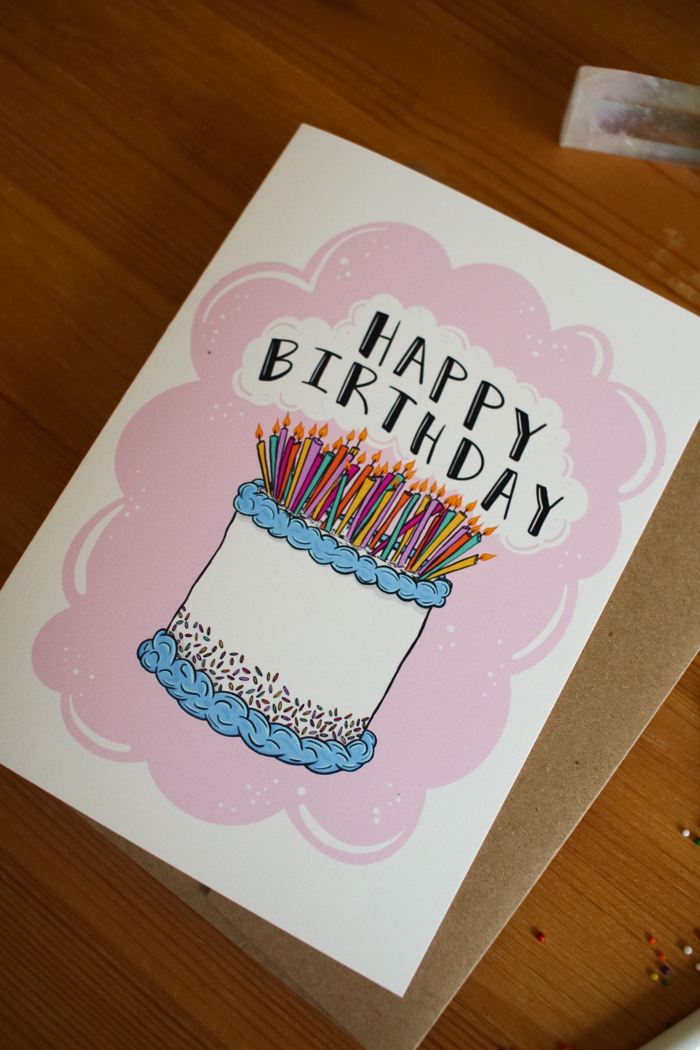 Happy Birthday Cake - Greeting Card