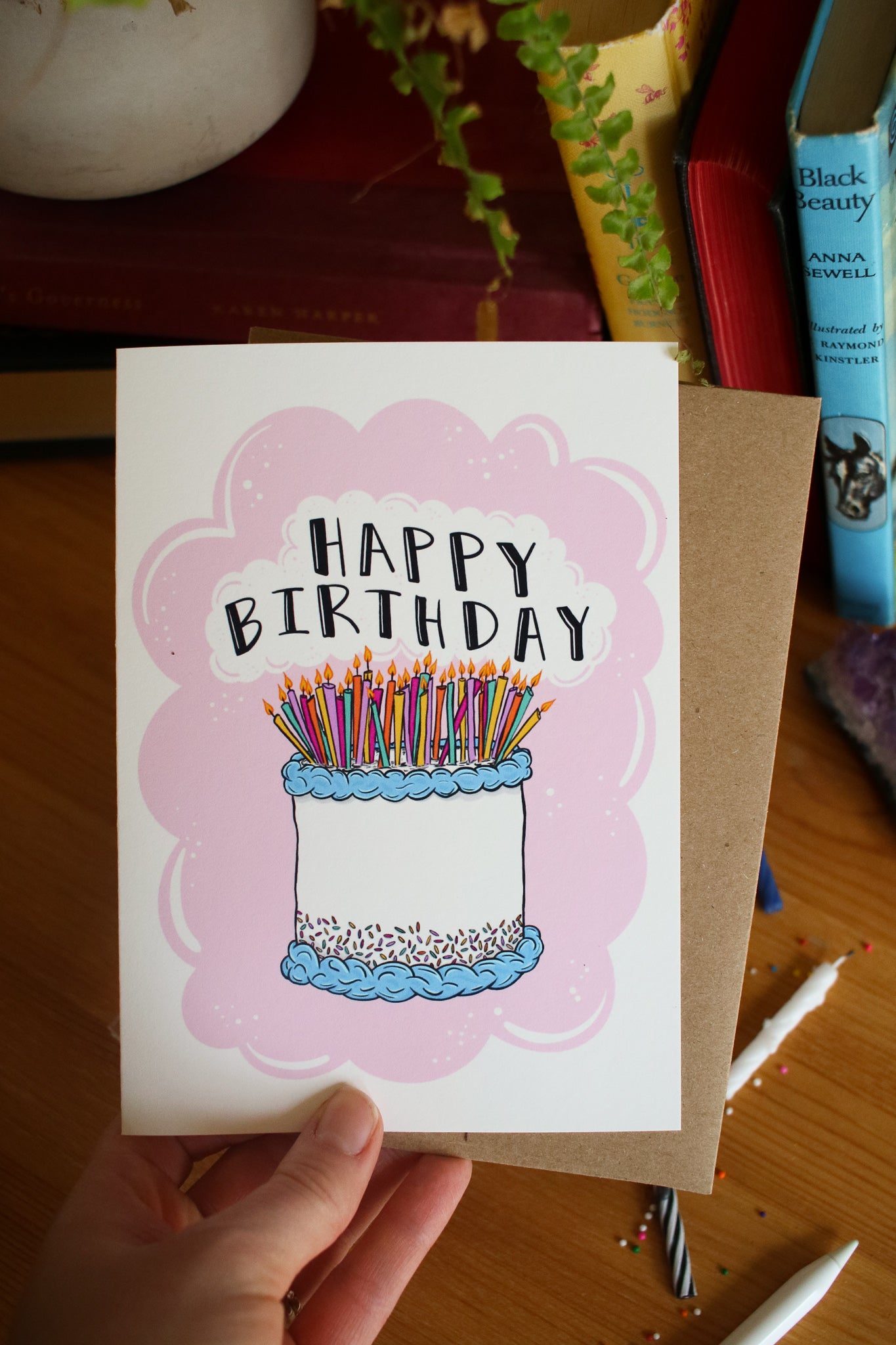 Happy Birthday Cake - Greeting Card