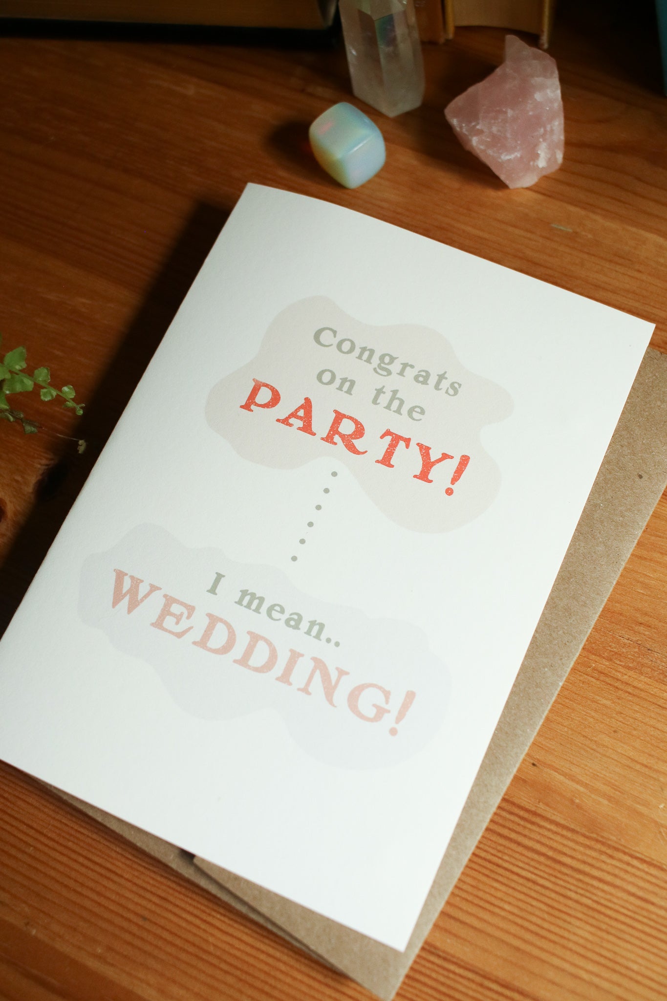 Congrats on the Party ... I mean Wedding - Greeting Card
