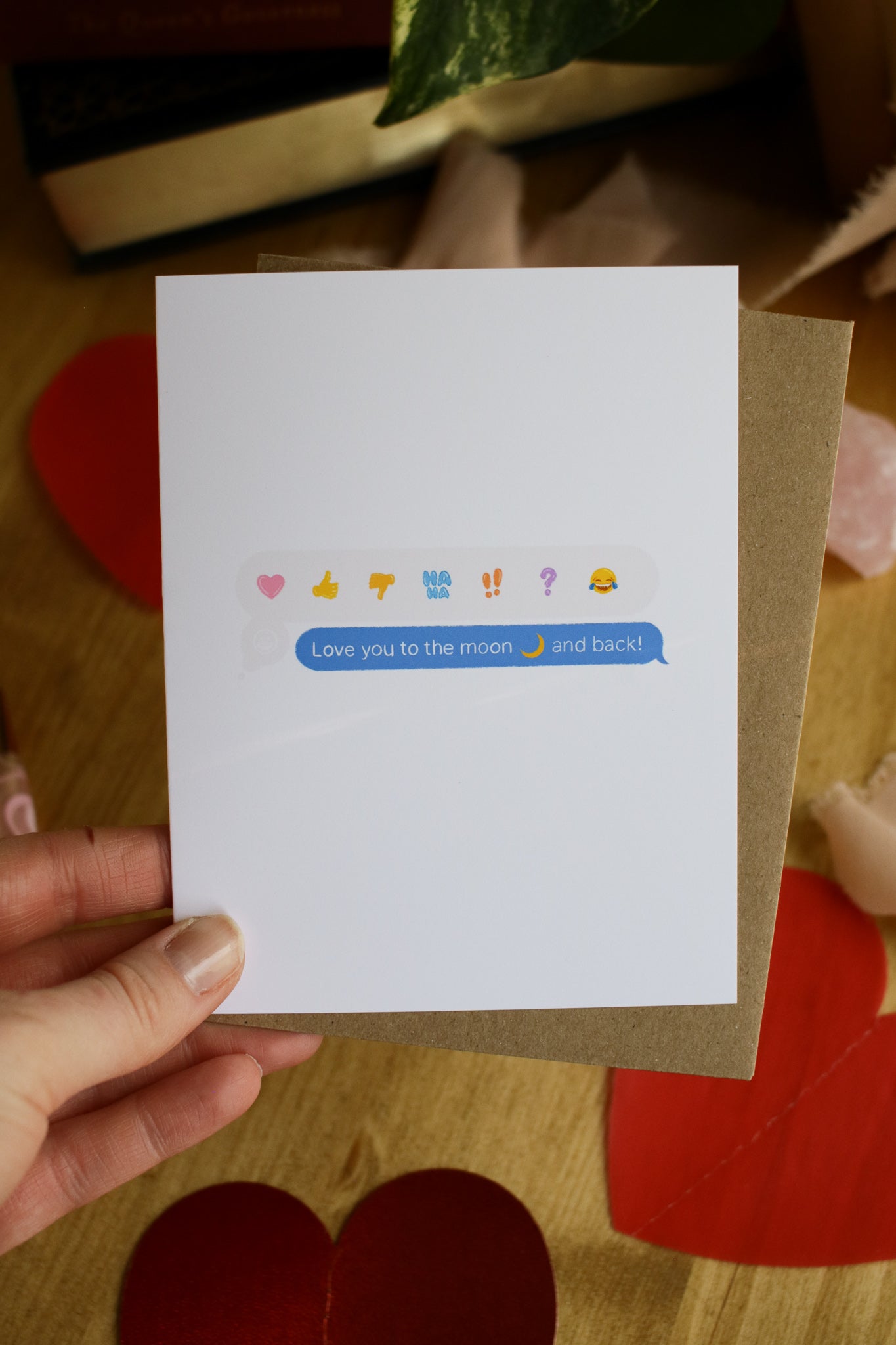 Love You to the Moon and Back! - SMALL Valentines Card