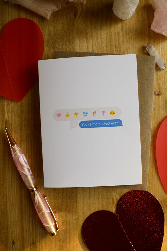 You're the Bestest Ever - SMALL Valentines Card