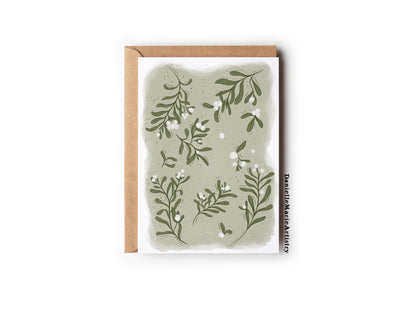Christmas Greenery 5 Pack - Greeting Cards