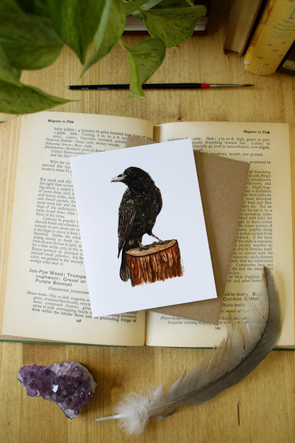 Raven - SMALL Greeting Card