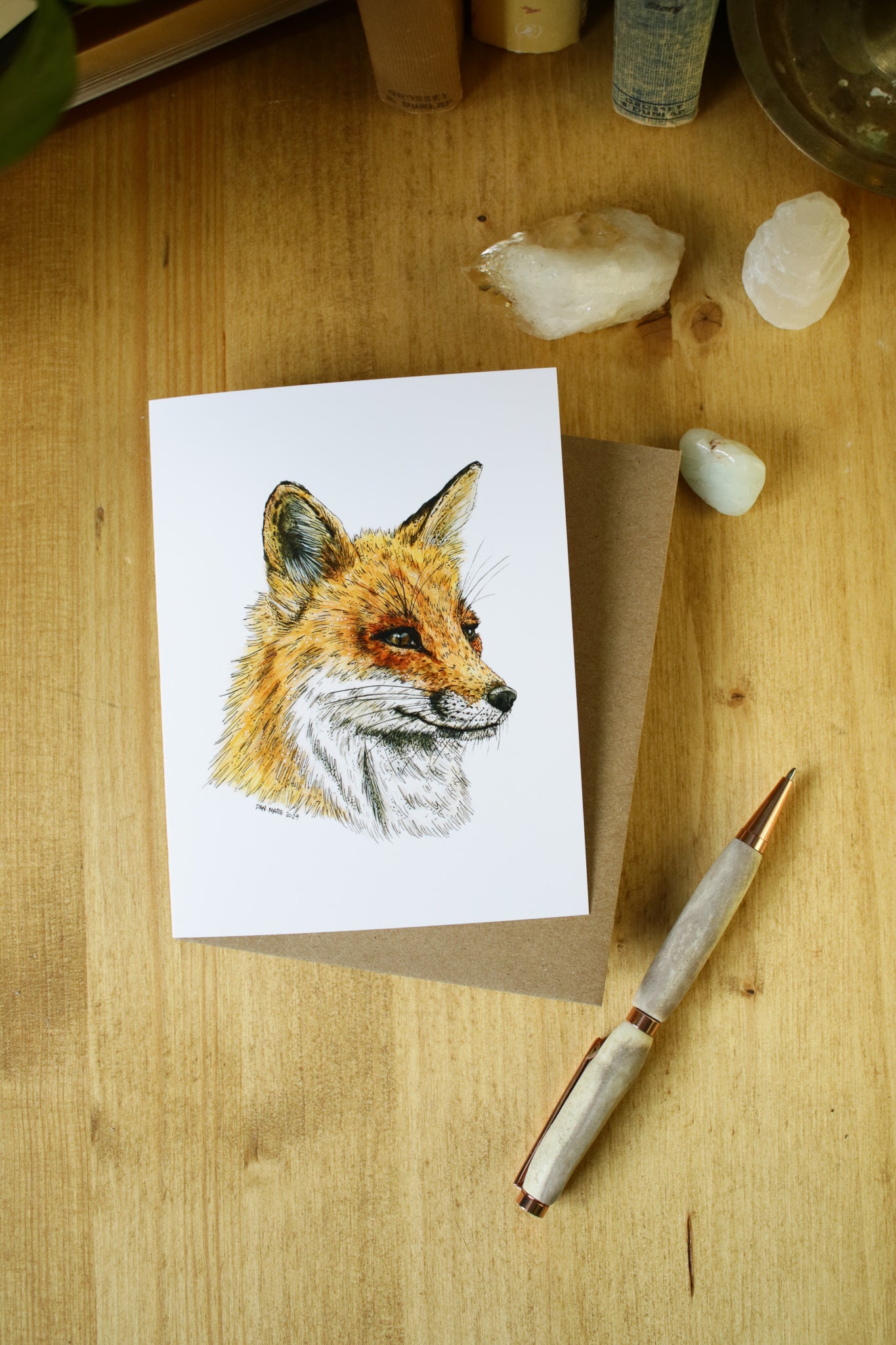 Red Fox - SMALL Greeting Card