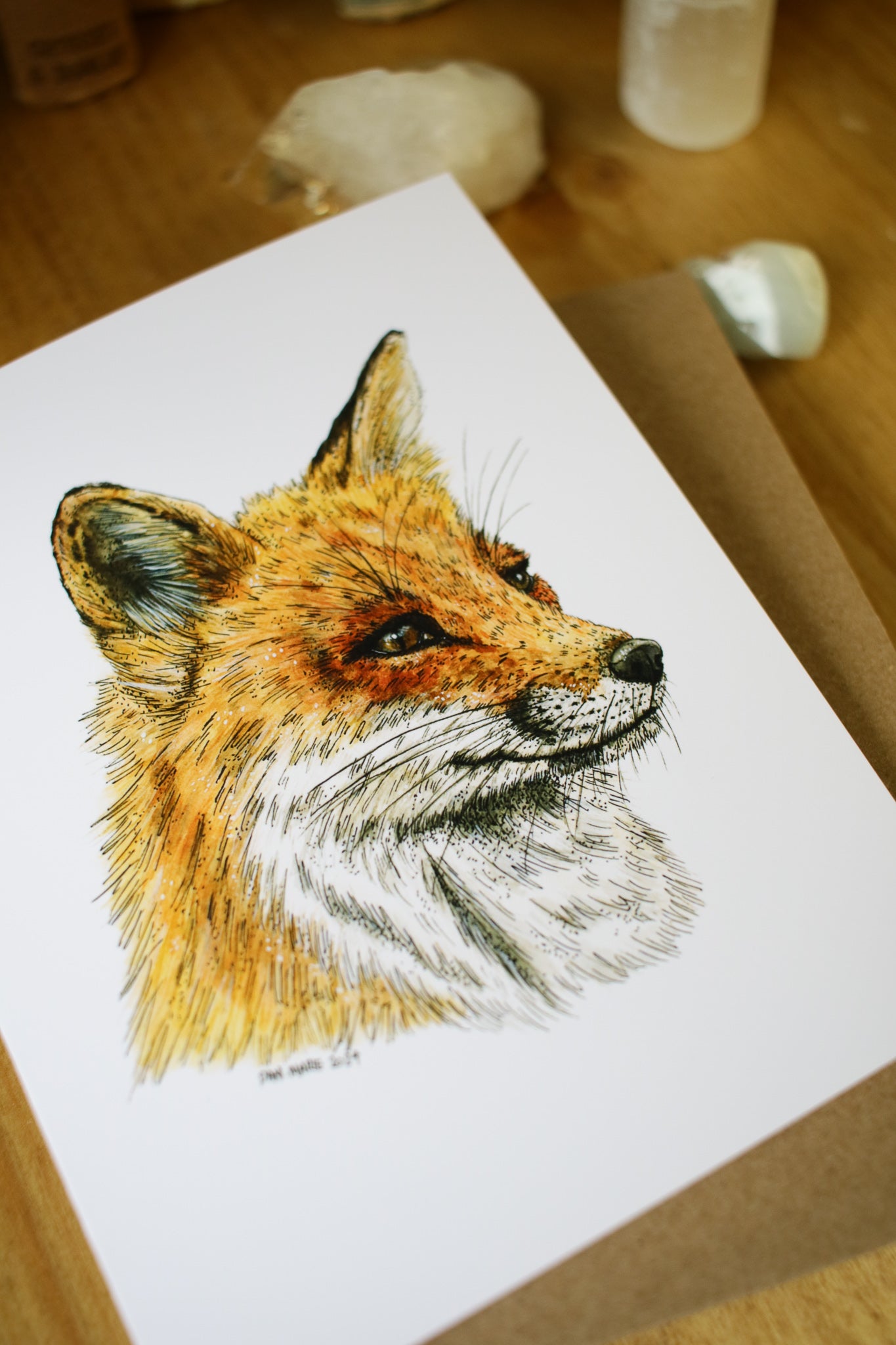 Red Fox - SMALL Greeting Card