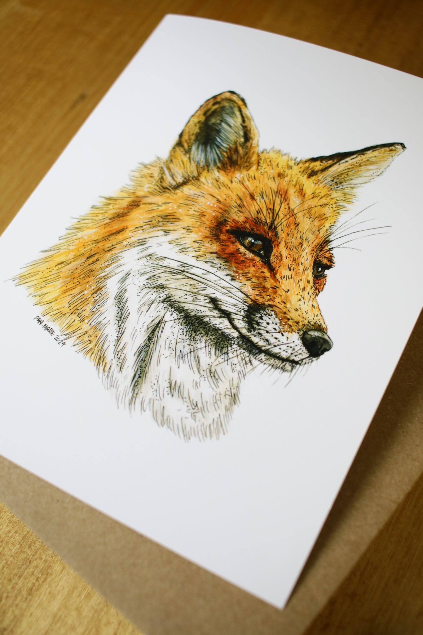 Red Fox - SMALL Greeting Card