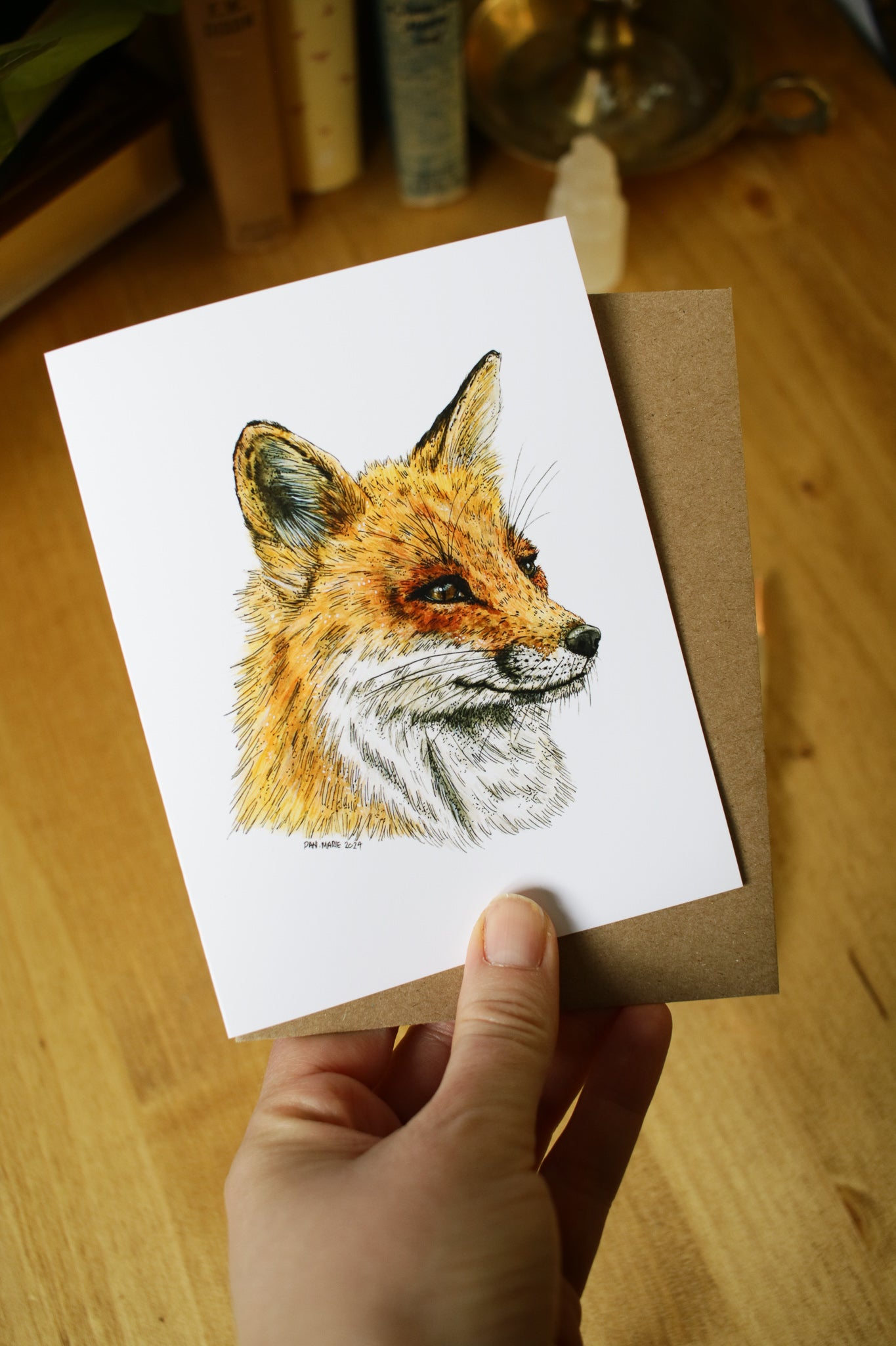 Red Fox - SMALL Greeting Card