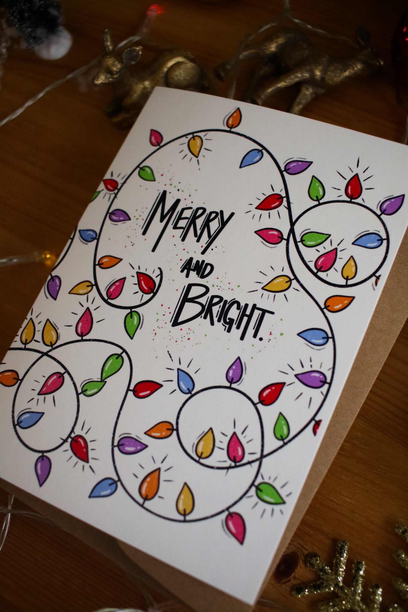 Merry and Bright - Greeting Card